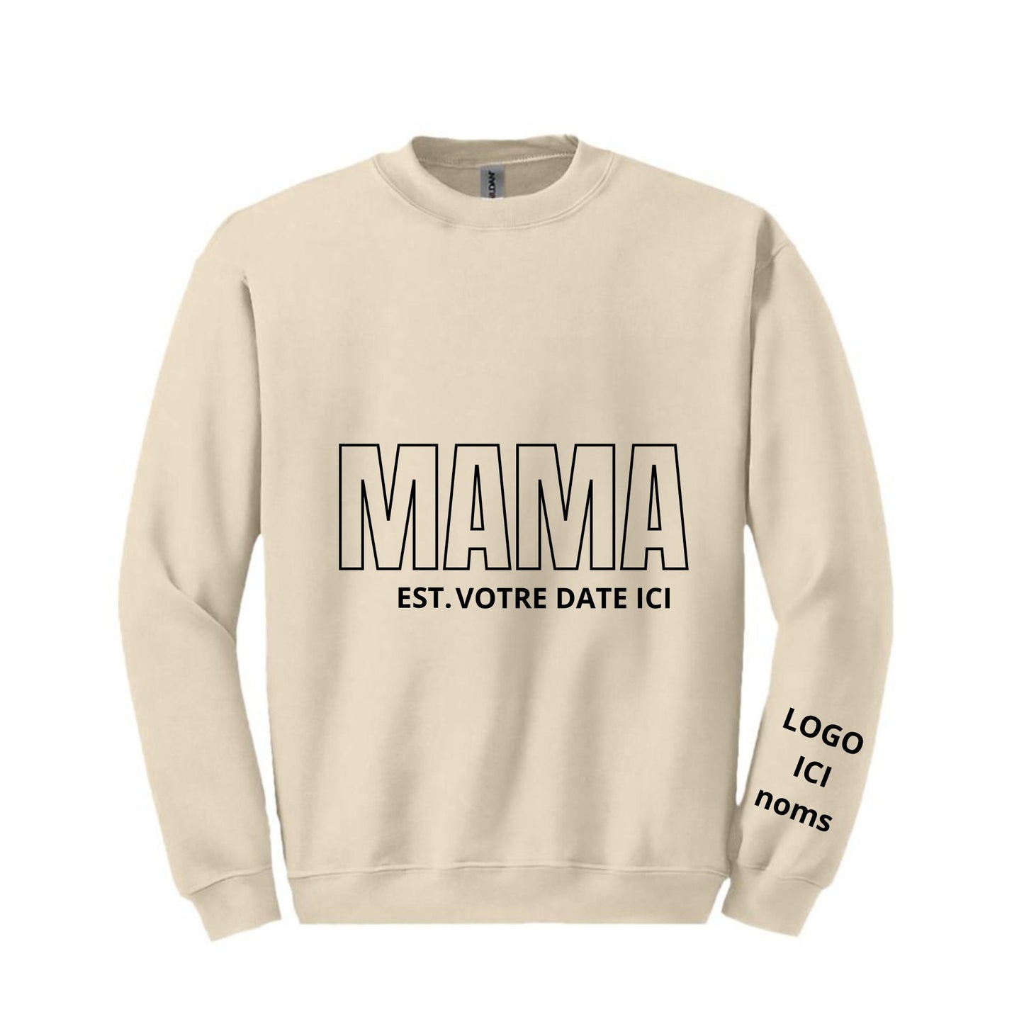 À PERSONNALISÉ SWEAT-SHIRT MAMA EST